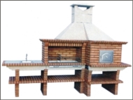 Churrasq. c/ forno grelhador duplo mod.590